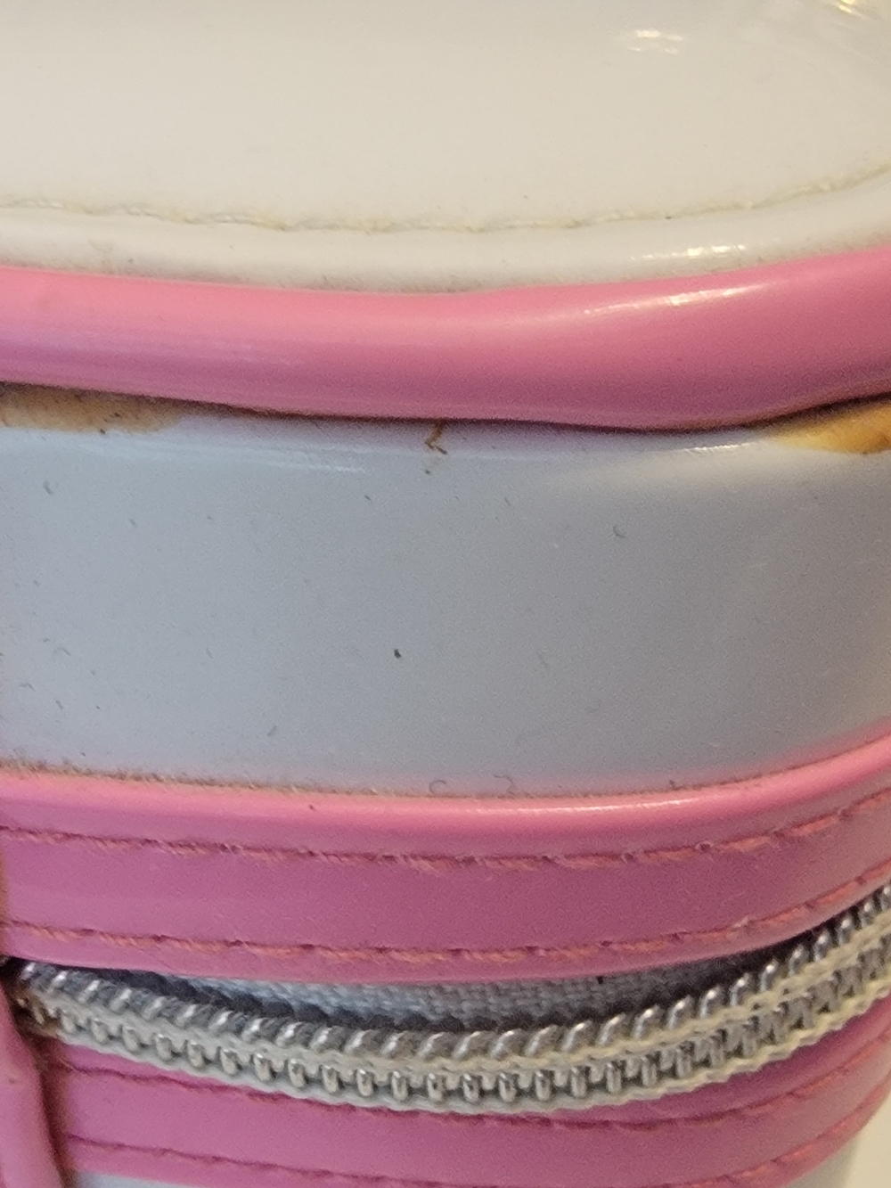 Vintage Y2K Victoria's Secret PINK Cosmetic Train Case in White and Pink - Picture 6 of 10